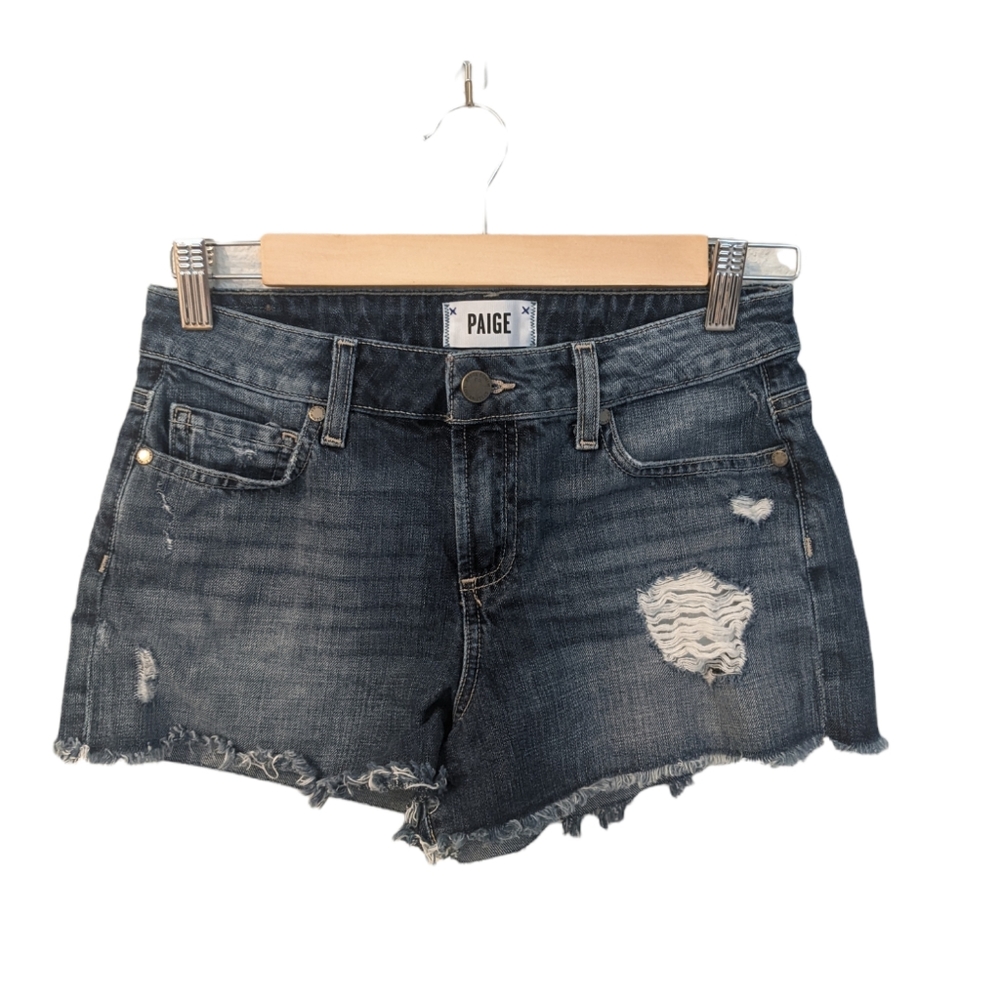 PAIGE‎ Daryn Shorts Distressed Denim Size 25 / 2